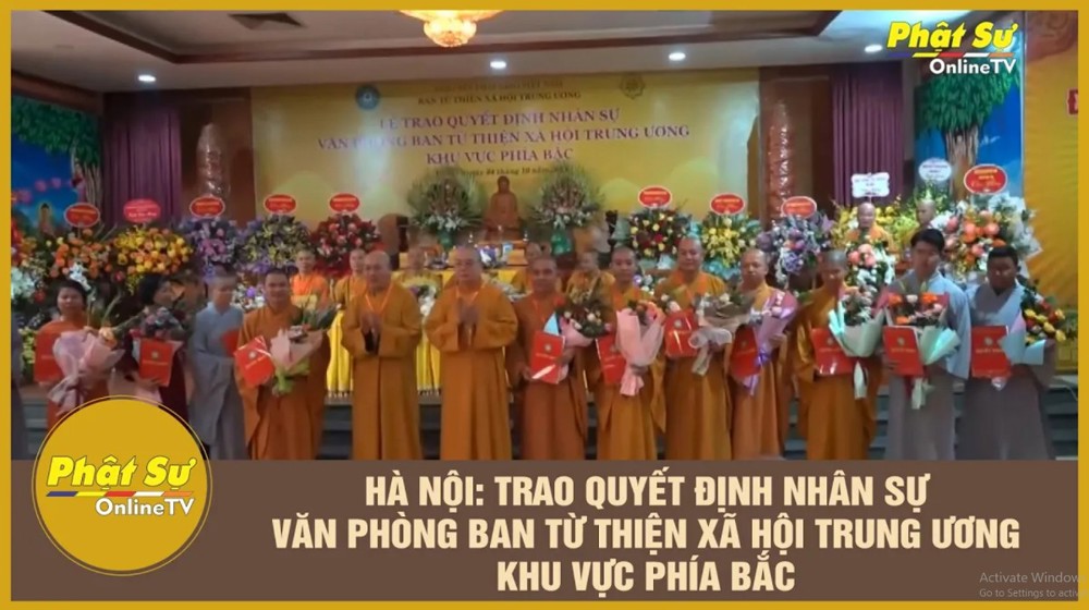 [Video] Hà Nội: Trao quyết định nhân sự văn phòng Ban từ thiện xã hội Trung ương khu vực phía Bắc