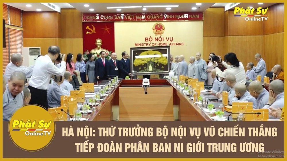 [Video] Hà Nội: Thứ trưởng Bộ Nội vụ Vũ Chiến Thắng tiếp đoàn Phân ban Ni giới Trung ương