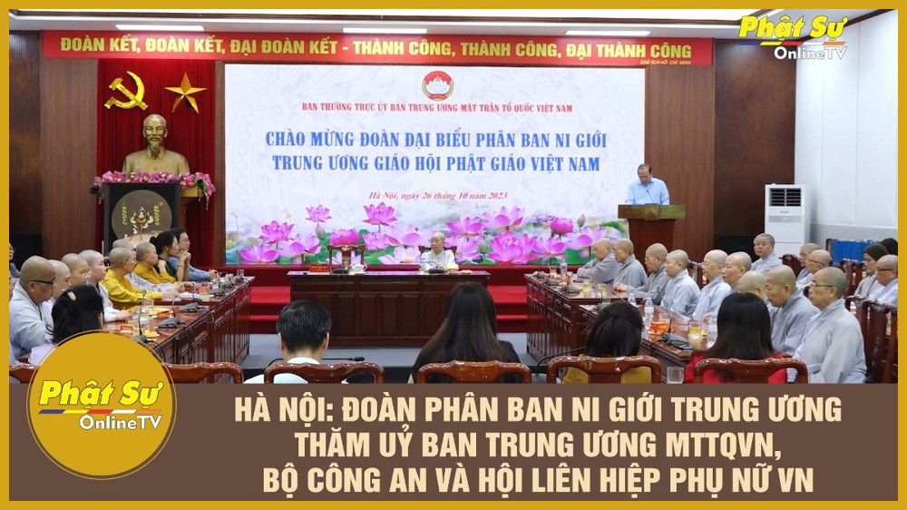 [Video] Hà Nội: Đoàn Phân ban Ni giới Trung ương thăm Ủy viên Ban Trung ương MTTQVN, Bộ Công an và Hội liên hiệp phụ nữ Việt Nam