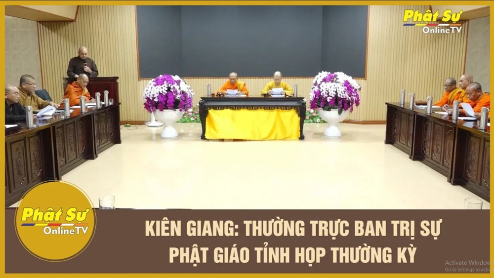 [Video] Kiên Giang: Thường trực Ban Trị sự Phật giáo tỉnh họp thường kỳ