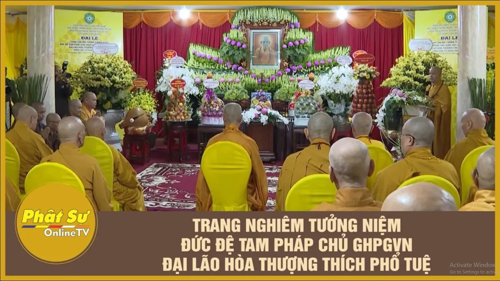 [Video] Trang nghiêm tưởng niệm Đức Đệ tam Pháp chủ GHPGVN Đại lão Hòa thượng Thích Phổ Tuệ