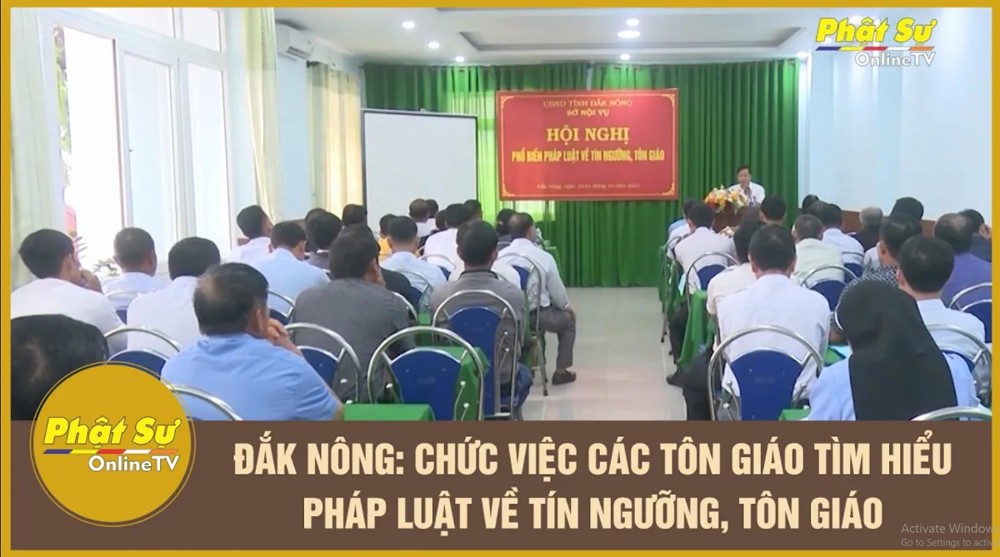 [Video] Đắk Nông: Chức việc các tôn giáo tìm hiểu pháp luật về tín ngưỡng, tôn giáo
