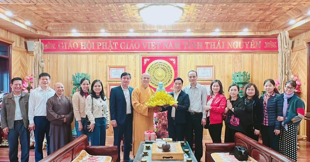 Thái Nguyên: Đoàn Ban Tôn giáo Chính phủ thăm Ban Trị sự GHPGVN tỉnh 