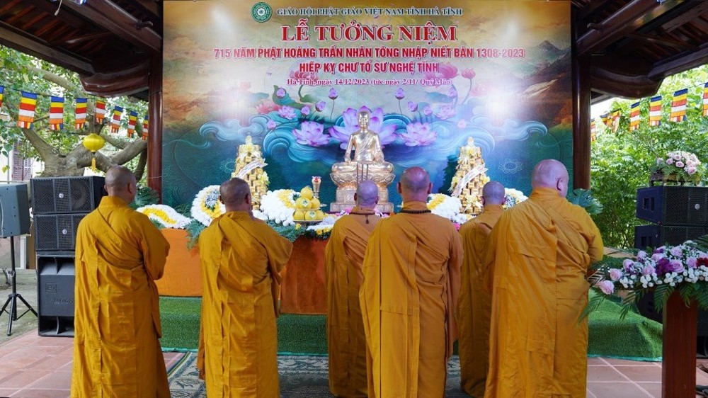 Hà Tĩnh: Đại lễ tưởng niệm 715 năm Phật hoàng Trần Nhân Tông nhập Niết-bàn và Lịch đại chư vị Tổ sư Hà Tĩnh