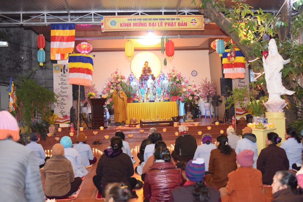 Vĩnh Phúc: Trang nghiêm đêm Hoa đăng tại chùa Sơn Cao