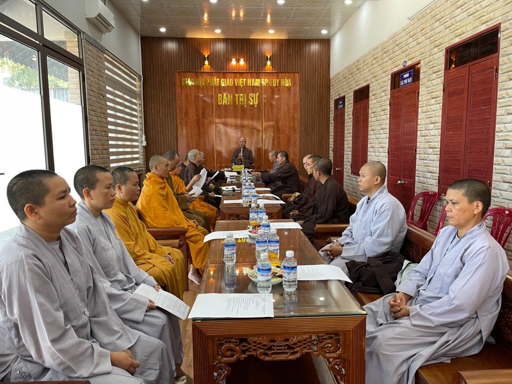 Phú Yên: Ban Trị sự GHPGVN Tp.Tuy Hoà tổng kết công tác Phật sự năm 2023 