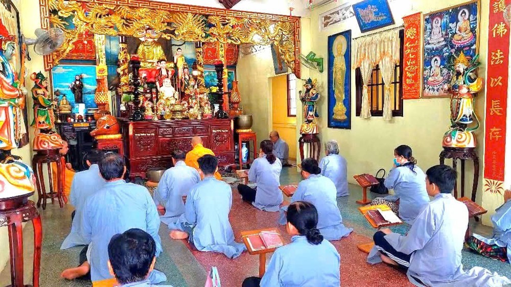 An Giang: Khóa tu niệm Phật an lạc diễn ra trang nghiêm tại chùa Bửu Kim