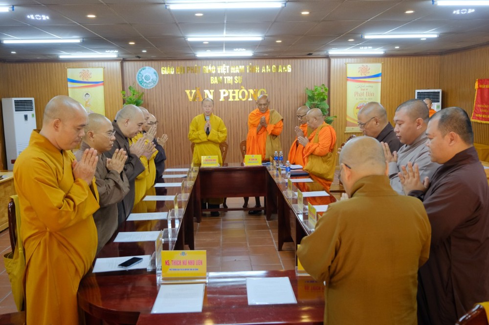 An Giang: Thường trực Ban Trị sự tỉnh - Văn phòng 1 tổ chức họp lệ