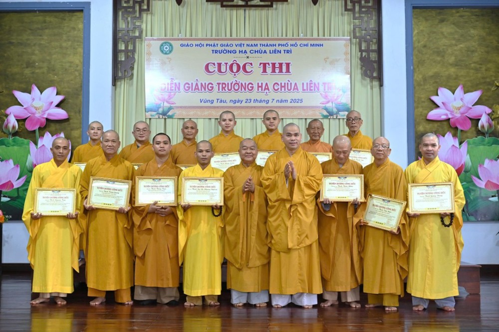 TP.HCM: Hội thi diễn giảng dành cho hành giả An cư kiết hạ tại trường hạ chùa Liên Trì (P.Vũng Tàu)