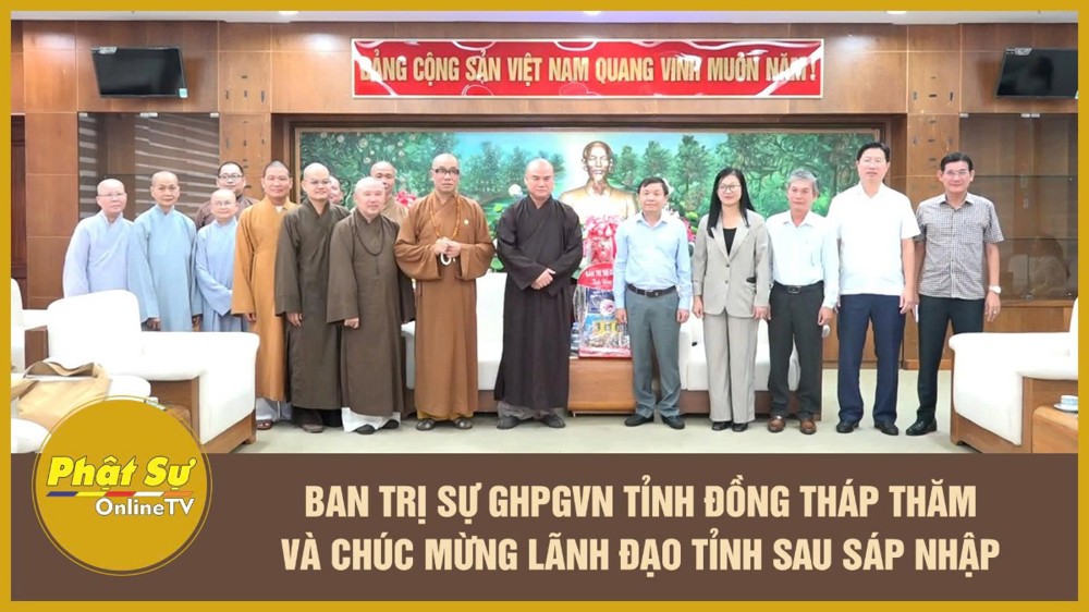 [Video] Ban Trị sự GHPGVN tỉnh Đồng Tháp thăm và chúc mừng lãnh đạo tỉnh sau sáp nhập