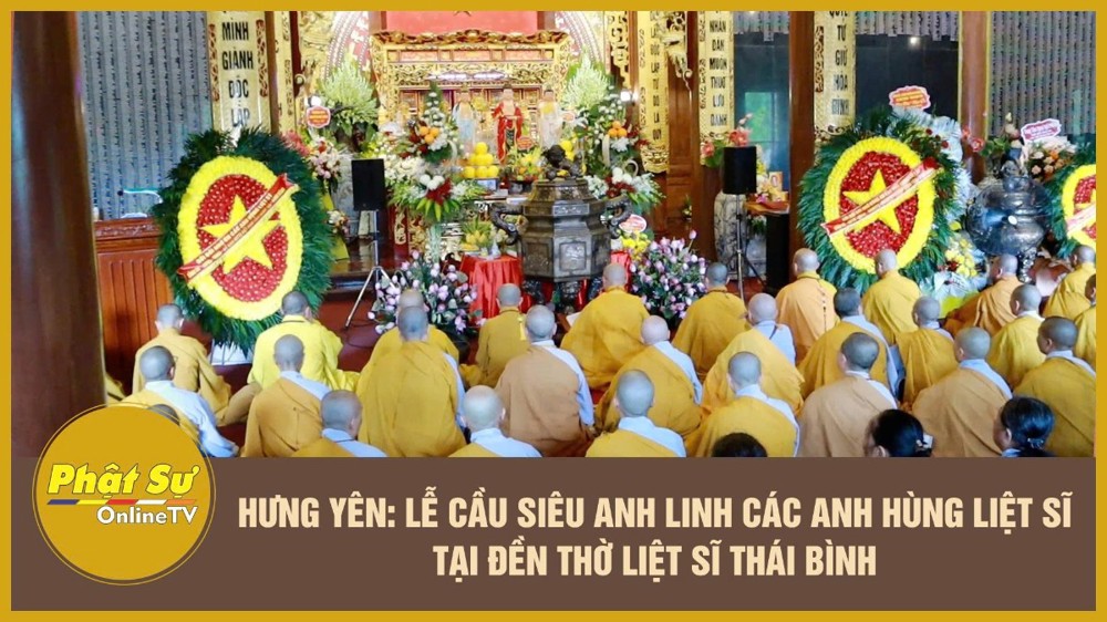 [Video] Hưng Yên: Lễ cầu siêu anh linh các anh hùng liệt sĩ tại Đền thờ Liệt sĩ Thái Bình