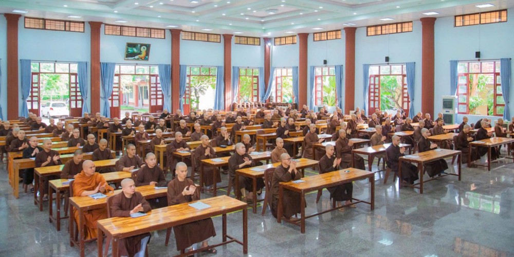 Gia Lai: Trường Trung cấp Phật học Bình Định tổ chức kỳ thi Học kỳ 2 năm thứ 2 khóa X