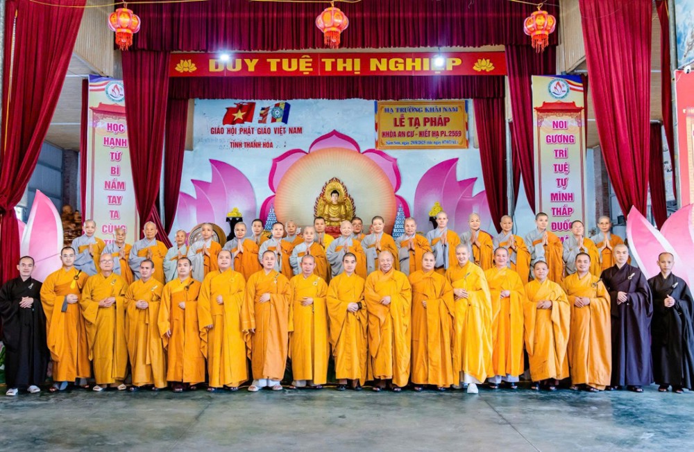Thanh Hóa: Chùa Khải Nam trang nghiêm tổ chức lễ Tạ pháp – Bế mạc An cư kiết hạ PL.2569 – DL.2025