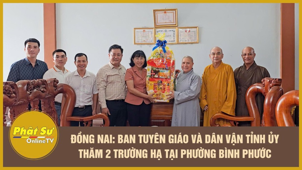 [Video] Đồng Nai: Ban Tuyên giáo và Dân vận Tỉnh ủy thăm 2 trường hạ tại phường Bình Phước