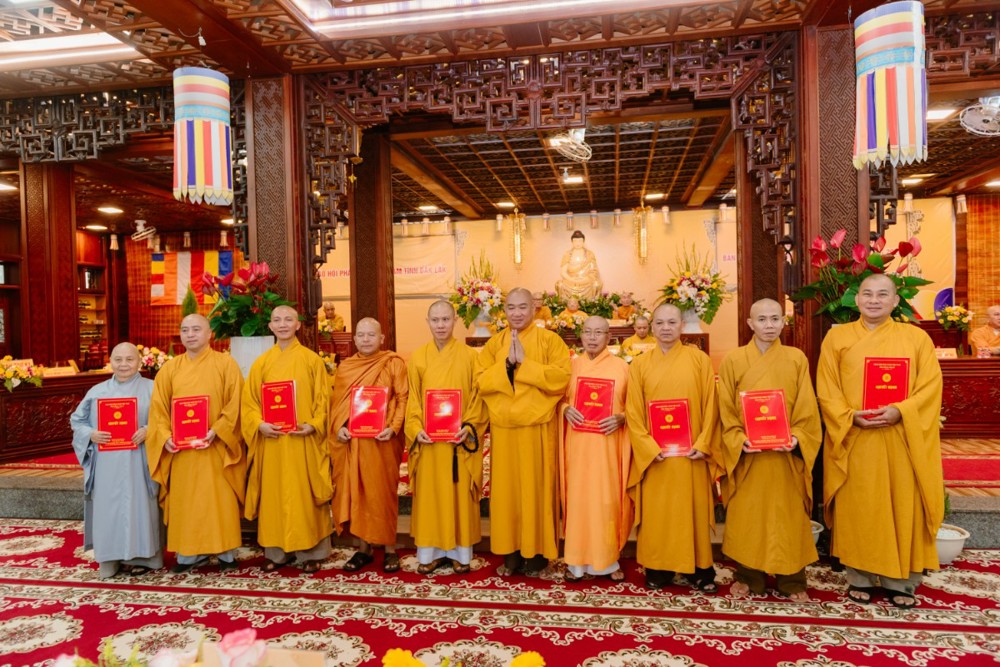 Hội nghị trao Quyết định chuẩn y nhân sự Ban Trị sự Phật giáo tỉnh Đắk Lắk