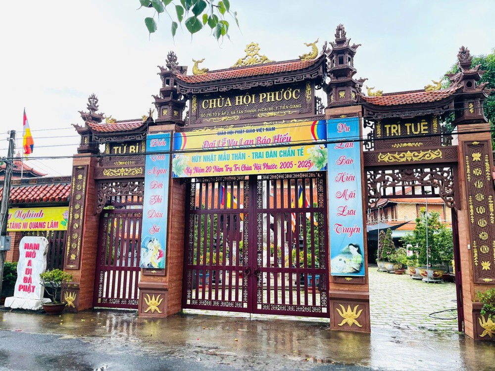 Đồng Tháp: Chùa Hội Phước (xã Thanh Hưng) long trọng tổ chức Đại lễ Vu lan và Dấu ấn 20 năm trụ trì