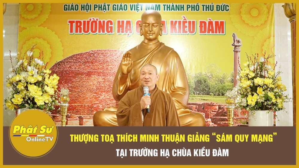 [Video] TP.HCM: Thượng toạ Thích Minh Thuận giảng “Sám Quy Mạng” tại trường hạ chùa Kiều Đàm
