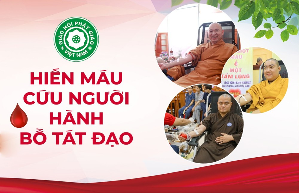 GHPGVN kêu gọi “Hiến máu cứu người - Hành Bồ tát đạo” nhân dịp Quốc khánh 2/9