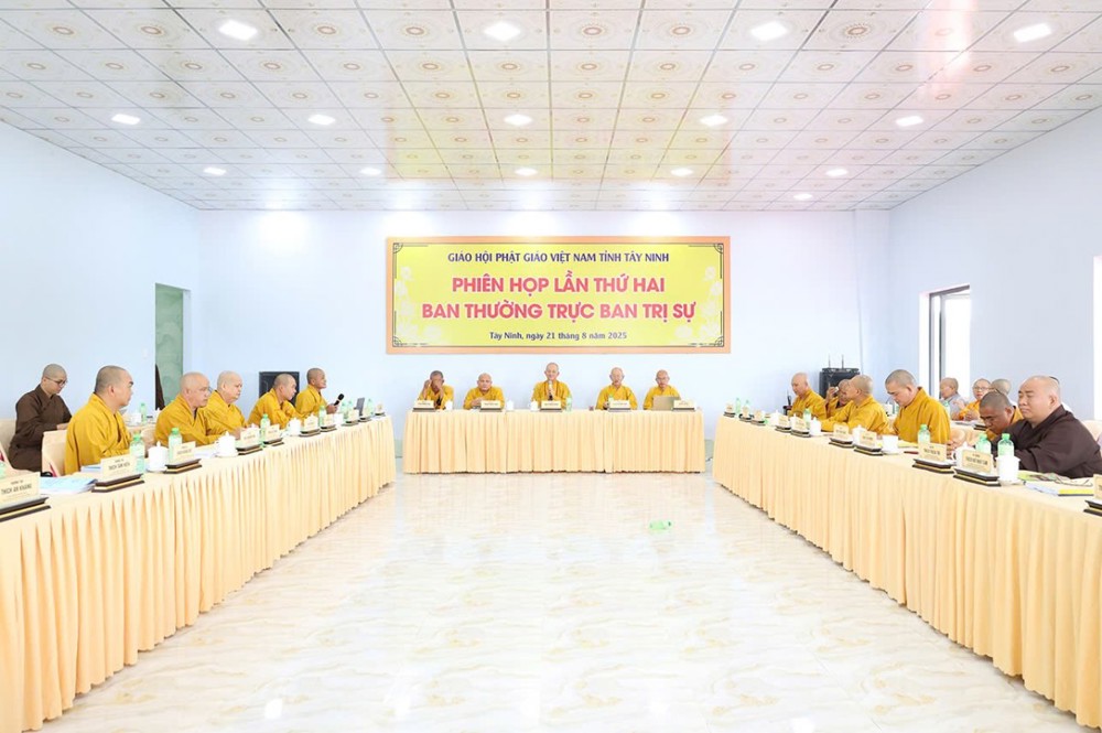 Tây Ninh: Phiên họp lần thứ hai Ban Thường trực Ban Trị sự tỉnh tổng kết và triển khai Phật sự mới