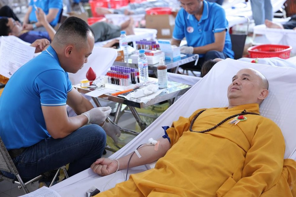 Phật giáo Tây Ninh tổ chức hiến máu nhân đạo mùa Vu Lan