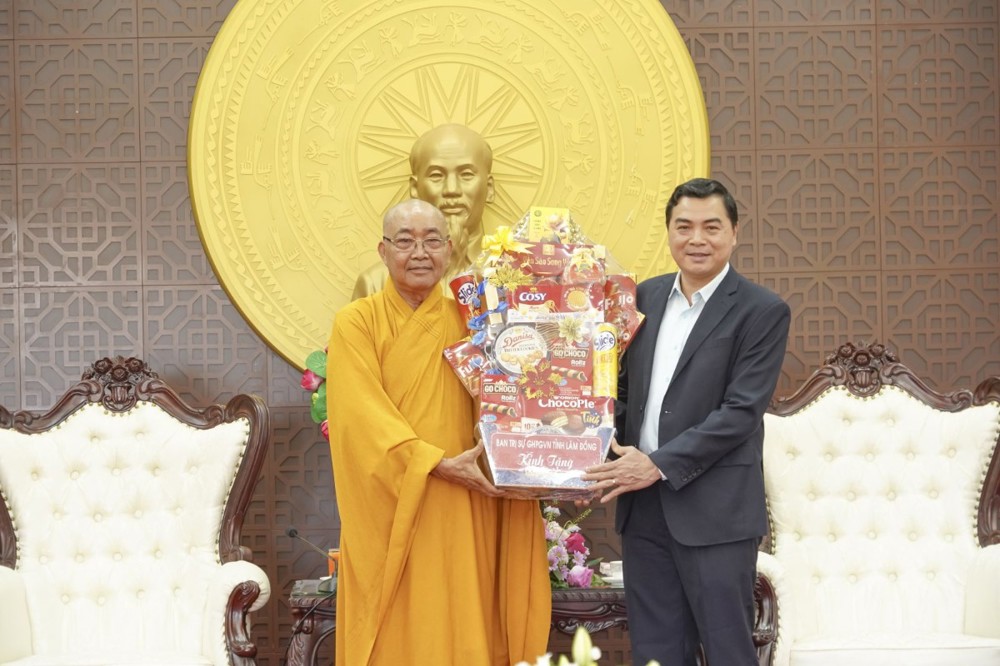 Lâm Đồng: Tân Ban Trị sự GHPGVN tỉnh thăm lãnh đạo các cơ quan, ban ngành