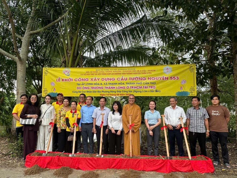Hội từ thiện chùa Tường Nguyên khởi công 2 cây cầu Tường Nguyên 552 - 553