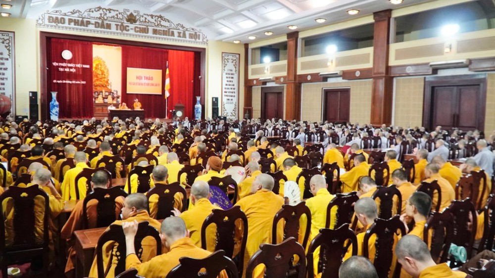 Học viện PGVN tại Hà Nội tổ chức Hội thảo Khoa học “Phật giáo với thực hiện văn hóa tiết kiệm, chống lãng phí”