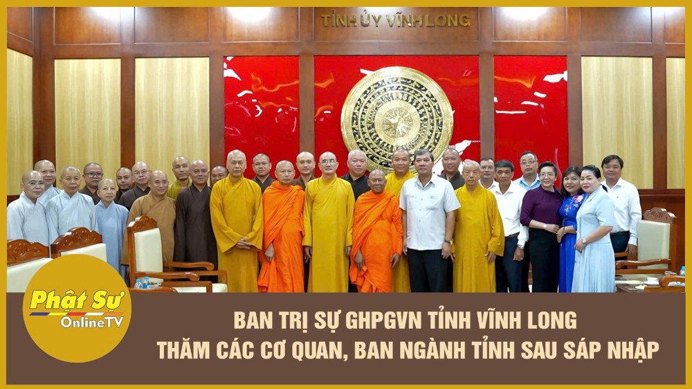 [Video] Vĩnh Long: Ban Trị sự GHPGVN tỉnh thăm các cơ quan, ban ngành tỉnh sau sáp nhập