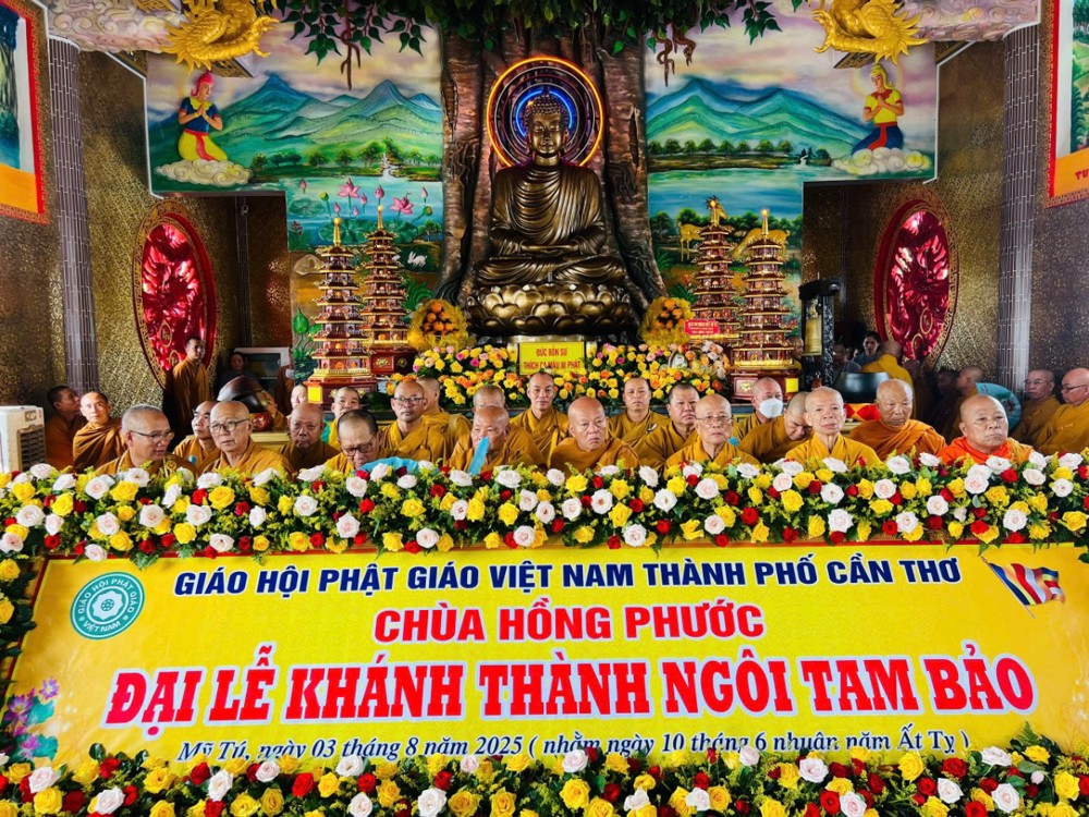 TP.Cần Thơ: Đại lễ Khánh thành chùa Hồng Phước xã Mỹ Tú