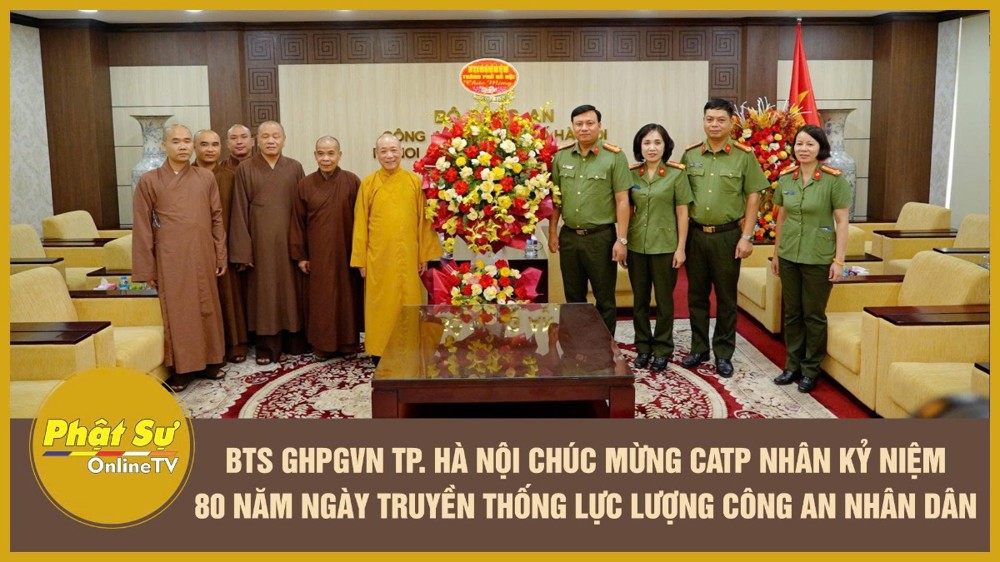 [Video] BTS GHPGVN TP. Hà Nội chúc mừng CATP nhân kỷ niệm 80 năm Ngày truyền thống lực lượng Công an nhân dân
