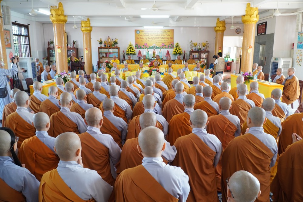 Đồng Tháp: Thường trực Ban Trị sự Phật giáo tỉnh thăm và sách tấn chư hành giả an cư tại bốn điểm hạ trường khu vực Mỹ Tho