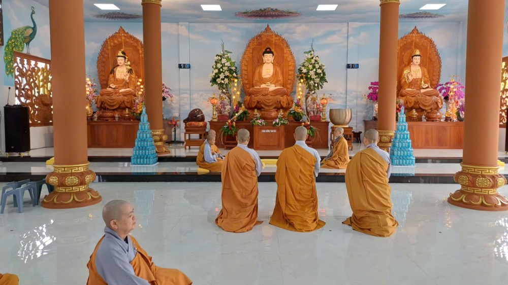 TP.HCM: Lễ Tự tứ- Tạ pháp trường Hạ chùa Di Đà- xã Nhuận Đức