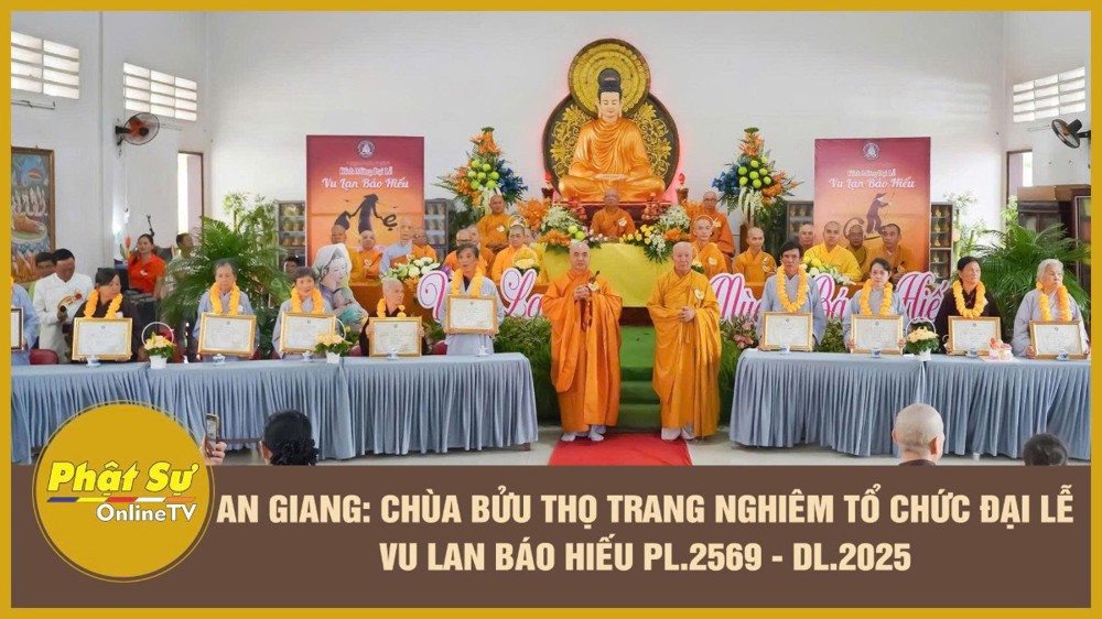 [Video] An Giang: Chùa Bửu Thọ trang nghiêm tổ chức Đại lễ Vu lan Báo hiếu PL.2569 - DL.2025