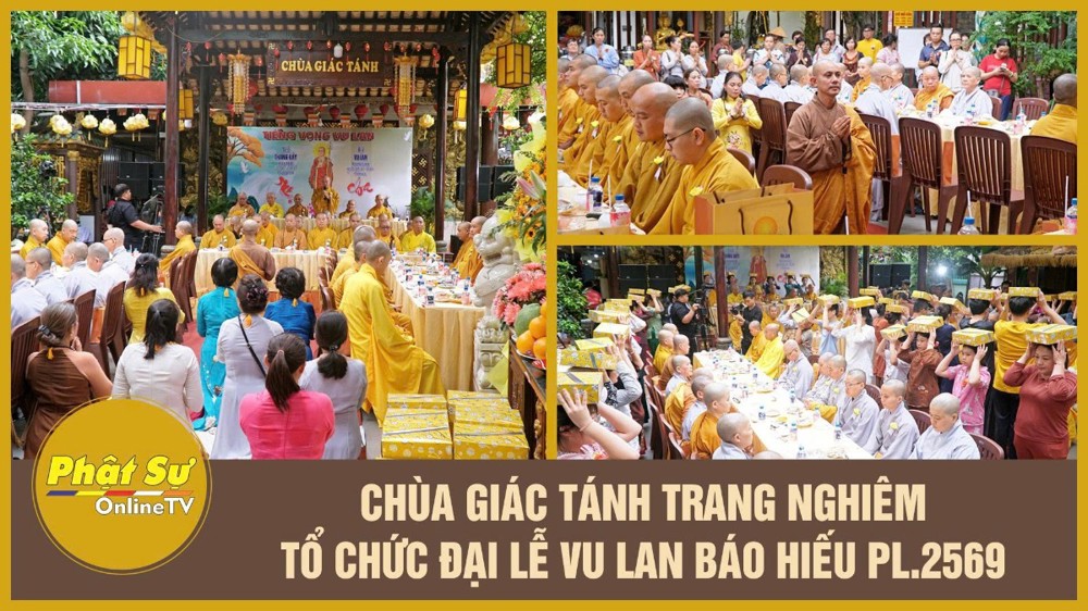 [Video] TP.HCM: Chùa Giác Tánh trang nghiêm tổ chức Đại lễ Vu Lan báo hiếu PL.2569