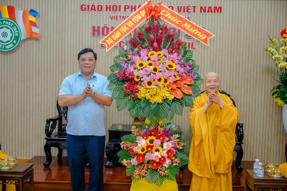 TP.HCM: Lãnh đạo Bộ Dân tộc và Tôn giáo thăm Ban Thường trực HĐTS nhân Đại lễ Vu Lan