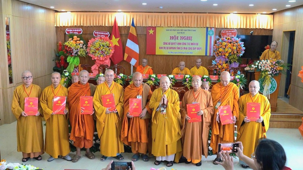 Cà Mau: Hội nghị quyết định công tác nhân sự BTS GHPGVN tỉnh Cà Mau sau sát nhập