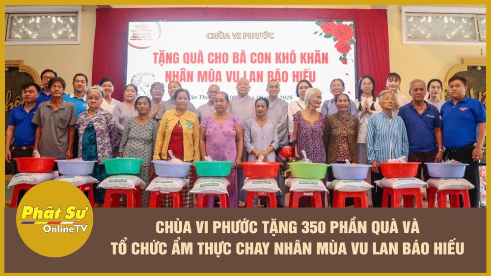 [Video] Cần Thơ: Chùa Vi Phước trang nghiêm tổ chức Đại lễ Vu Lan báo hiếu và dâng cúng pháp y Ca sa PL.2569
