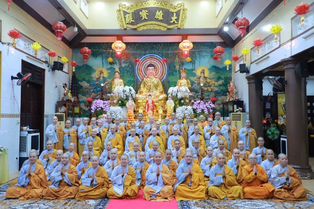 TP.HCM: Chùa Bồ Đề Lan Nhã (phường Bình Tiên) trang nghiêm lễ tác pháp Tự tứ