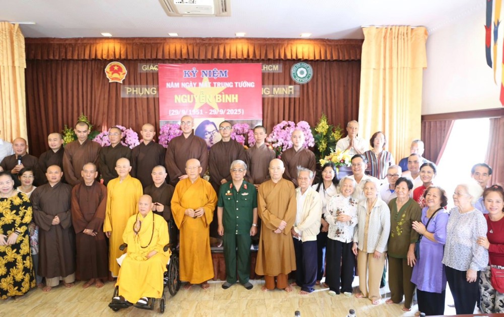 TP. HCM: Chùa Pháp Hoa long trọng tổ chức lễ kỷ niệm 74 năm ngày mất của Trung tướng, Anh hùng Lực lượng Vũ trang nhân dân, liệt sĩ Nguyễn Bình