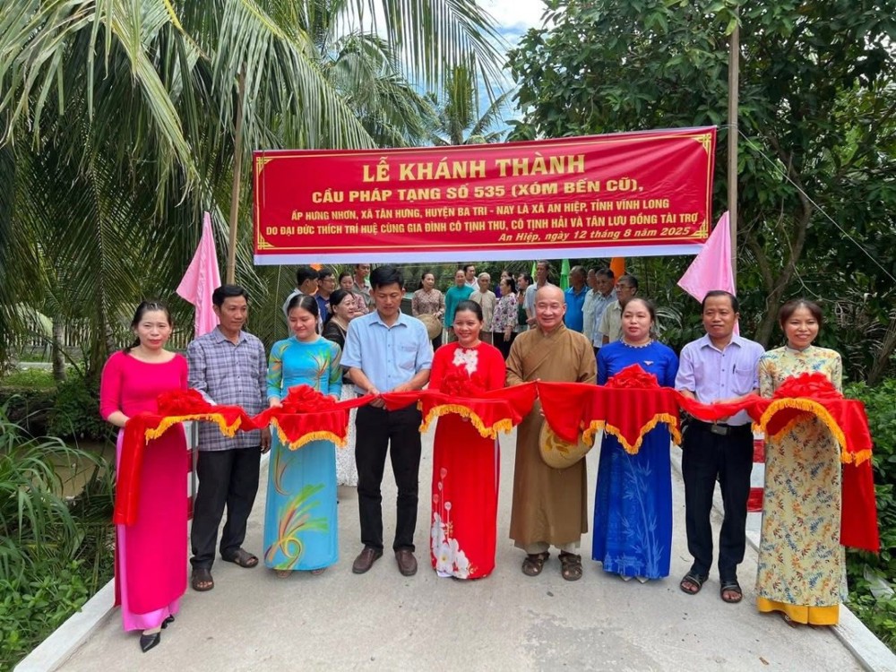 Vĩnh Long: Khánh thành cầu giao thông nông thôn Hưng Nhơn và mái ấm tình thương tại 2 xã An Hiệp và Lương Phú
