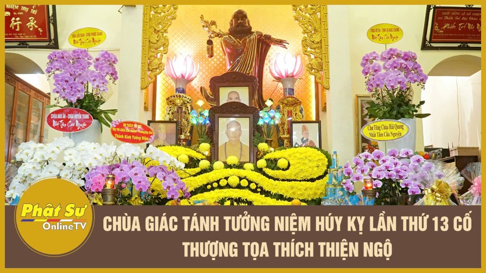 [Video] TP.HCM: Chùa Giác Tánh tưởng niệm húy kỵ lần thứ 13 cố Thượng tọa Thích Thiện Ngộ