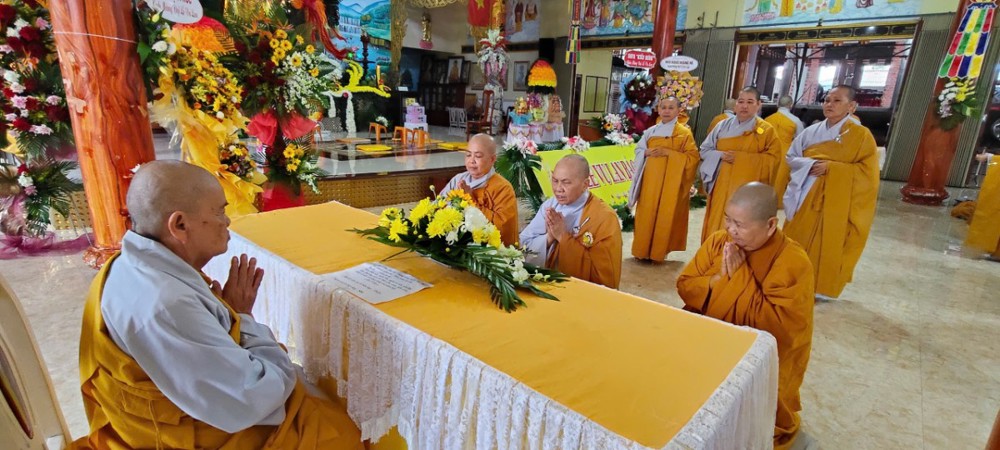 Cà Mau: Lễ Tự tứ mùa An cư Phật lịch 2569 tại trường Hạ chùa Kim Sơn 