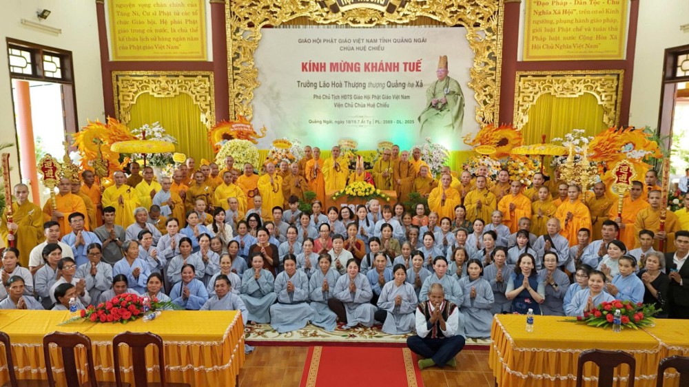 Quảng Ngãi: Khánh tuế Hòa thượng Thích Quảng Xả – Nối tiếp đạo hạnh và tôn chỉ hoằng pháp