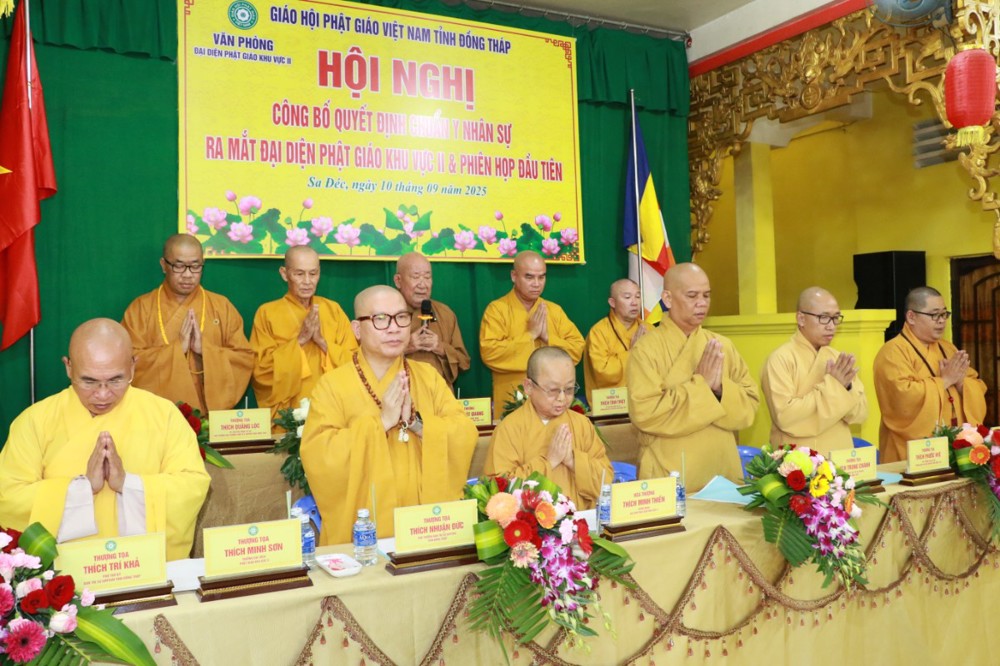 Đồng Tháp: Thành lập khu vực II trực thuộc Ban trị sự GHPGVN tỉnh
