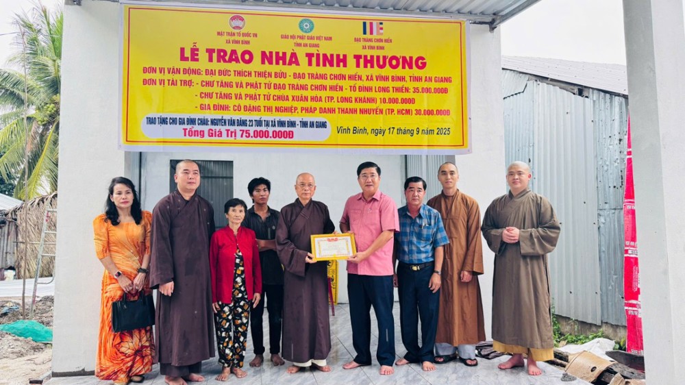 An Giang: Trao tặng Nhà tình thương cho thanh niên gặp hoàn cảnh đặc biệt khó khăn