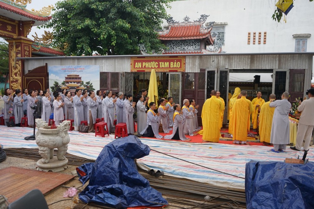 Đà Nẵng: Lễ cầu nguyện đổ móng xây dựng chùa An Phước