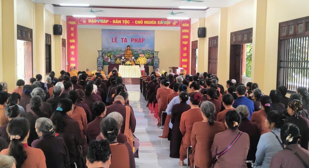 Tuyên Quang: Trang nghiêm tổ chức lễ Tạ pháp An cư kiết hạ tại chùa Phú Lâm