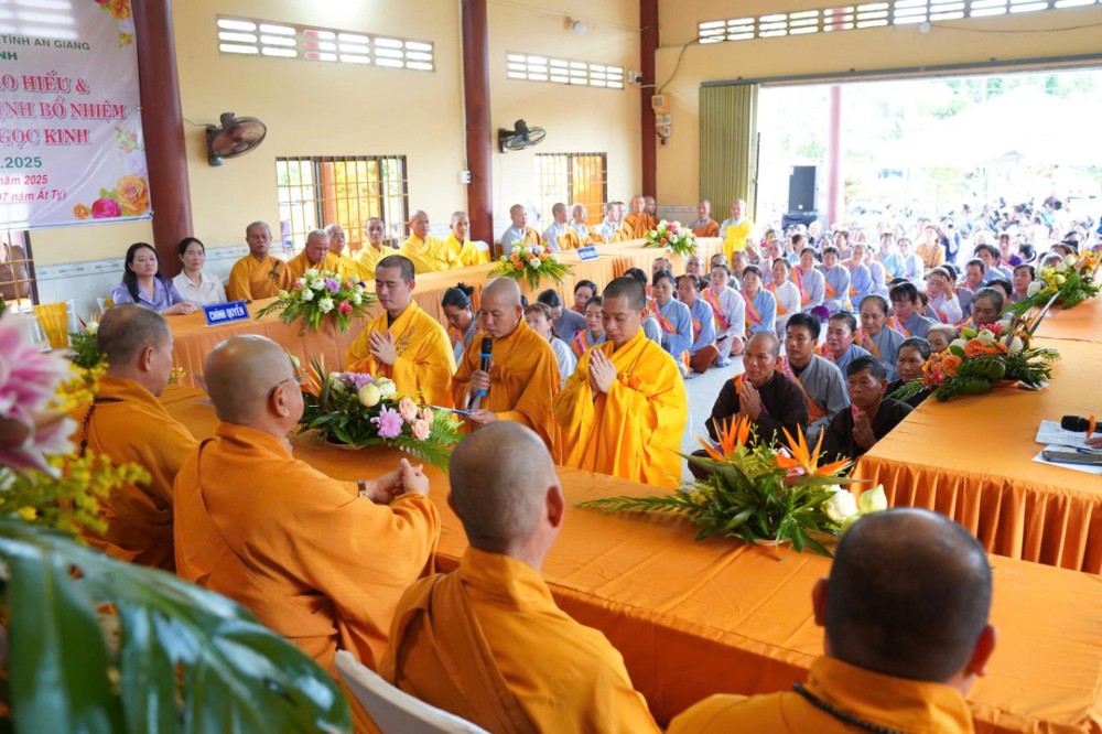 An Giang: Công bố Quyết định bổ nhiệm trụ trì và lễ Vu Lan báo hiếu tại chùa Ngọc Kinh