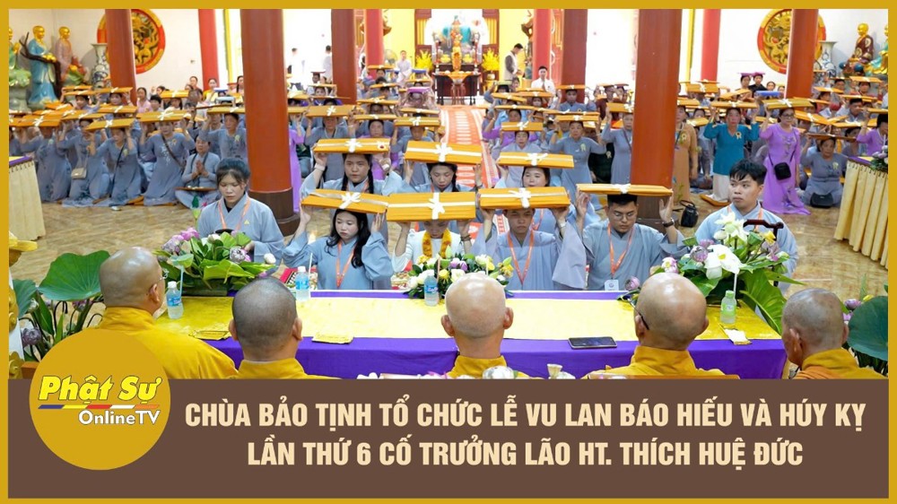 [Video] Cần Thơ: Chùa Bảo Tịnh trang nghiêm tổ chức lễ Vu Lan báo hiếu và húy kỵ lần thứ 6 cố Trưởng lão HT. Thích Huệ Đức