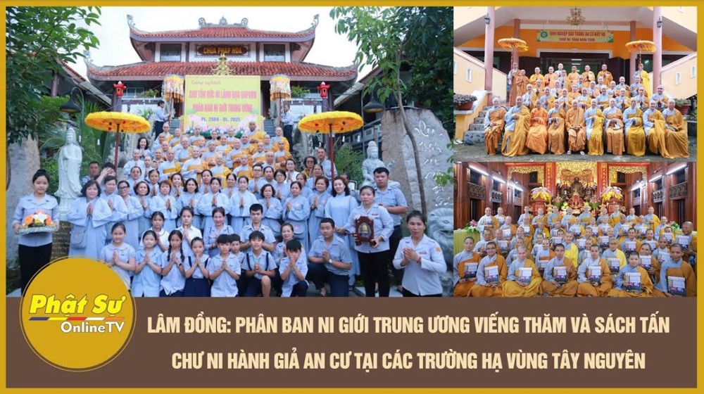 [Video] Lâm Đồng: Phân ban Ni giới Trung ương thăm và sách tấn chư Ni hành giả an cư tại các trường hạ vùng Tây Nguyên